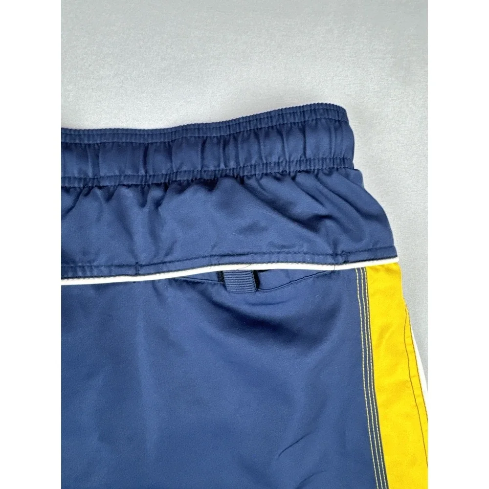 Vintage Y2K Nike Swim Trunks Men's XXL Gray Swoosh Board Shorts Silver Tag